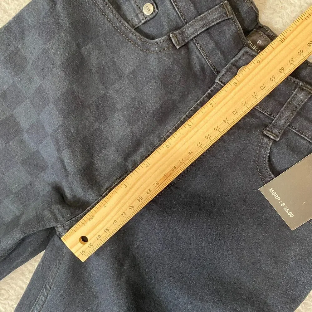 Big Boys Jeans Public‎ Record 10/12 Regular Straight Fit Checkerboard Black